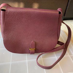 NWOT Mark & Graham Plum Daily Saddle Bag Crossbody
